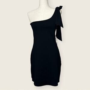 NWT | Susana Monaco | One-Shoulder Mini Dress | Black | Small